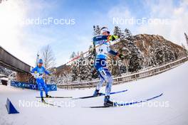 13.01.2022, Ruhpolding, Germany (GER): Tero Seppala (FIN), Thomas Bormolini (ITA), (l-r) - IBU World Cup Biathlon, sprint men, Ruhpolding (GER). www.nordicfocus.com. © Manzoni/NordicFocus. Every downloaded picture is fee-liable.