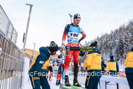 13.01.2022, Ruhpolding, Germany (GER): Patrick Jakob (AUT) - IBU World Cup Biathlon, sprint men, Ruhpolding (GER). www.nordicfocus.com. © Manzoni/NordicFocus. Every downloaded picture is fee-liable.