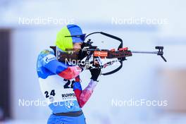 12.01.2022, Ruhpolding, Germany (GER): Irina Kazakevich (RUS) - IBU World Cup Biathlon, sprint women, Ruhpolding (GER). www.nordicfocus.com. © Manzoni/NordicFocus. Every downloaded picture is fee-liable.