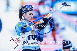 12.01.2022, Ruhpolding, Germany (GER): Paula Botet (FRA) - IBU World Cup Biathlon, sprint women, Ruhpolding (GER). www.nordicfocus.com. © Manzoni/NordicFocus. Every downloaded picture is fee-liable.