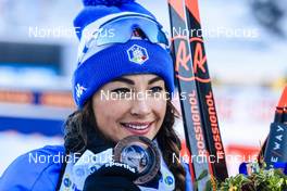 12.01.2022, Ruhpolding, Germany (GER): Dorothea Wierer (ITA) - IBU World Cup Biathlon, sprint women, Ruhpolding (GER). www.nordicfocus.com. © Manzoni/NordicFocus. Every downloaded picture is fee-liable.