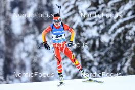 12.01.2022, Ruhpolding, Germany (GER): Yuanmeng Chu (CHN) - IBU World Cup Biathlon, sprint women, Ruhpolding (GER). www.nordicfocus.com. © Manzoni/NordicFocus. Every downloaded picture is fee-liable.
