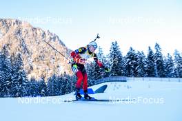 12.01.2022, Ruhpolding, Germany (GER): Marte Olsbu Roeiseland (NOR) - IBU World Cup Biathlon, sprint women, Ruhpolding (GER). www.nordicfocus.com. © Manzoni/NordicFocus. Every downloaded picture is fee-liable.