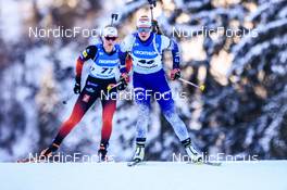 12.01.2022, Ruhpolding, Germany (GER): Suvi Minkkinen (FIN) - IBU World Cup Biathlon, sprint women, Ruhpolding (GER). www.nordicfocus.com. © Manzoni/NordicFocus. Every downloaded picture is fee-liable.