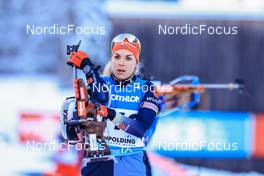 12.01.2022, Ruhpolding, Germany (GER): Hanna Kebinger (GER) - IBU World Cup Biathlon, sprint women, Ruhpolding (GER). www.nordicfocus.com. © Manzoni/NordicFocus. Every downloaded picture is fee-liable.