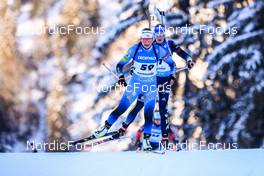 12.01.2022, Ruhpolding, Germany (GER): Justine Braisaz-Bouchet (FRA), Vanessa Hinz (GER), (l-r) - IBU World Cup Biathlon, sprint women, Ruhpolding (GER). www.nordicfocus.com. © Manzoni/NordicFocus. Every downloaded picture is fee-liable.