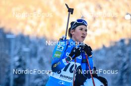 12.01.2022, Ruhpolding, Germany (GER): Paula Botet (FRA) - IBU World Cup Biathlon, sprint women, Ruhpolding (GER). www.nordicfocus.com. © Manzoni/NordicFocus. Every downloaded picture is fee-liable.