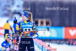 12.01.2022, Ruhpolding, Germany (GER): Mona Brorsson (SWE) - IBU World Cup Biathlon, sprint women, Ruhpolding (GER). www.nordicfocus.com. © Manzoni/NordicFocus. Every downloaded picture is fee-liable.