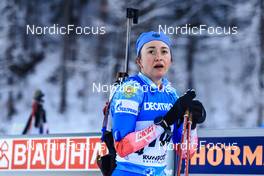 12.01.2022, Ruhpolding, Germany (GER): Anastasiia Shevchenko (RUS) - IBU World Cup Biathlon, sprint women, Ruhpolding (GER). www.nordicfocus.com. © Manzoni/NordicFocus. Every downloaded picture is fee-liable.