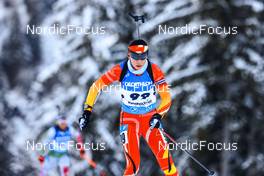 12.01.2022, Ruhpolding, Germany (GER): Yuhuan Ding (CHN) - IBU World Cup Biathlon, sprint women, Ruhpolding (GER). www.nordicfocus.com. © Manzoni/NordicFocus. Every downloaded picture is fee-liable.