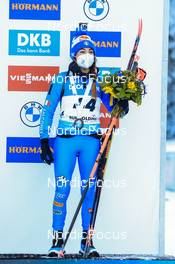 12.01.2022, Ruhpolding, Germany (GER): Dorothea Wierer (ITA) - IBU World Cup Biathlon, sprint women, Ruhpolding (GER). www.nordicfocus.com. © Manzoni/NordicFocus. Every downloaded picture is fee-liable.