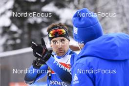 11.01.2022, Ruhpolding, Germany (GER): Simon Desthieux (FRA) - IBU World Cup Biathlon, training, Ruhpolding (GER). www.nordicfocus.com. © Manzoni/NordicFocus. Every downloaded picture is fee-liable.