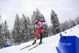 11.01.2022, Ruhpolding, Germany (GER): Patrick Jakob (AUT) - IBU World Cup Biathlon, training, Ruhpolding (GER). www.nordicfocus.com. © Manzoni/NordicFocus. Every downloaded picture is fee-liable.
