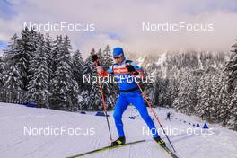 11.01.2022, Ruhpolding, Germany (GER): Alexander Povarnitsyn (RUS) - IBU World Cup Biathlon, training, Ruhpolding (GER). www.nordicfocus.com. © Manzoni/NordicFocus. Every downloaded picture is fee-liable.