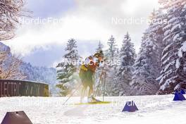 11.01.2022, Ruhpolding, Germany (GER): Sari Maeda (JPN) - IBU World Cup Biathlon, training, Ruhpolding (GER). www.nordicfocus.com. © Manzoni/NordicFocus. Every downloaded picture is fee-liable.