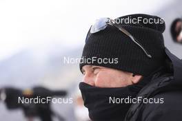 11.01.2022, Ruhpolding, Germany (GER): Pavel Lantsov (RUS), coach Team Canada - IBU World Cup Biathlon, training, Ruhpolding (GER). www.nordicfocus.com. © Manzoni/NordicFocus. Every downloaded picture is fee-liable.