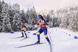 11.01.2022, Ruhpolding, Germany (GER): Johanna Skottheim (SWE) - IBU World Cup Biathlon, training, Ruhpolding (GER). www.nordicfocus.com. © Manzoni/NordicFocus. Every downloaded picture is fee-liable.