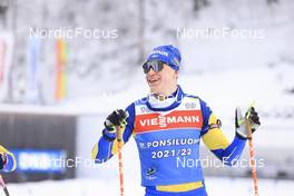 11.01.2022, Ruhpolding, Germany (GER): Martin Ponsiluoma (SWE) - IBU World Cup Biathlon, training, Ruhpolding (GER). www.nordicfocus.com. © Manzoni/NordicFocus. Every downloaded picture is fee-liable.