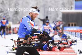 11.01.2022, Ruhpolding, Germany (GER): Antonin Guigonnat (FRA) - IBU World Cup Biathlon, training, Ruhpolding (GER). www.nordicfocus.com. © Manzoni/NordicFocus. Every downloaded picture is fee-liable.