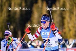 20.01.2022, Antholz, Italy (ITA): Leif Nordgren (USA) - IBU World Cup Biathlon, individual men, Antholz (ITA). www.nordicfocus.com. © Thibaut/NordicFocus. Every downloaded picture is fee-liable.