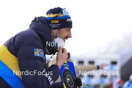 20.01.2022, Antholz, Italy (ITA): Jonas Johansson (SWE) coach Team Sweden - IBU World Cup Biathlon, individual men, Antholz (ITA). www.nordicfocus.com. © Manzoni/NordicFocus. Every downloaded picture is fee-liable.