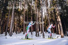 20.01.2022, Antholz, Italy (ITA): Sean Doherty (USA), Vladimir Iliev (BUL), (l-r) - IBU World Cup Biathlon, individual men, Antholz (ITA). www.nordicfocus.com. © Thibaut/NordicFocus. Every downloaded picture is fee-liable.