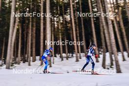 20.01.2022, Antholz, Italy (ITA): Benjamin Weger (SUI), Lucas Fratzscher (GER), (l-r) - IBU World Cup Biathlon, individual men, Antholz (ITA). www.nordicfocus.com. © Thibaut/NordicFocus. Every downloaded picture is fee-liable.