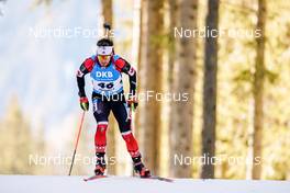 20.01.2022, Antholz, Italy (ITA): Christian Gow (CAN) - IBU World Cup Biathlon, individual men, Antholz (ITA). www.nordicfocus.com. © Thibaut/NordicFocus. Every downloaded picture is fee-liable.