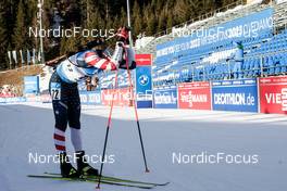 20.01.2022, Antholz, Italy (ITA): Sean Doherty (USA) - IBU World Cup Biathlon, individual men, Antholz (ITA). www.nordicfocus.com. © Thibaut/NordicFocus. Every downloaded picture is fee-liable.