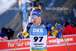 20.01.2022, Antholz, Italy (ITA): Simon Hallstroem (SWE) - IBU World Cup Biathlon, individual men, Antholz (ITA). www.nordicfocus.com. © Thibaut/NordicFocus. Every downloaded picture is fee-liable.