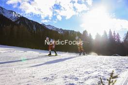 20.01.2022, Antholz, Italy (ITA): Felix Leitner (AUT), Tom Lahaye-Goffart (BEL), (l-r) - IBU World Cup Biathlon, individual men, Antholz (ITA). www.nordicfocus.com. © Manzoni/NordicFocus. Every downloaded picture is fee-liable.