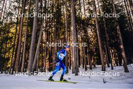 20.01.2022, Antholz, Italy (ITA): Niklas Hartweg (SUI) - IBU World Cup Biathlon, individual men, Antholz (ITA). www.nordicfocus.com. © Thibaut/NordicFocus. Every downloaded picture is fee-liable.