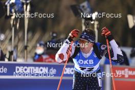 20.01.2022, Antholz, Italy (ITA): Sean Doherty (USA) - IBU World Cup Biathlon, individual men, Antholz (ITA). www.nordicfocus.com. © Manzoni/NordicFocus. Every downloaded picture is fee-liable.
