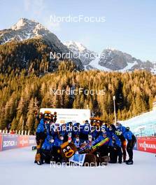 21.01.2022, Antholz, Italy (ITA): Anais Bescond (FRA), Chloe Chevalier (FRA), Julia Simon (FRA), Justine Braisaz-Bouchet (FRA), (l-r) - IBU World Cup Biathlon, individual women, Antholz (ITA). www.nordicfocus.com. © Thibaut/NordicFocus. Every downloaded picture is fee-liable.