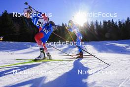 21.01.2022, Antholz, Italy (ITA): Valeriia Vasnetcova (RUS), Lisa Vittozzi (ITA), (l-r) - IBU World Cup Biathlon, individual women, Antholz (ITA). www.nordicfocus.com. © Manzoni/NordicFocus. Every downloaded picture is fee-liable.