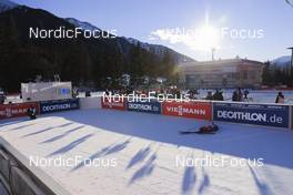 21.01.2022, Antholz, Italy (ITA): Event Feature: Overview over the inrun - IBU World Cup Biathlon, individual women, Antholz (ITA). www.nordicfocus.com. © Manzoni/NordicFocus. Every downloaded picture is fee-liable.
