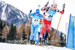 22.01.2022, Antholz, Italy (ITA): Felix Leitner (AUT) - IBU World Cup Biathlon, mass men, Antholz (ITA). www.nordicfocus.com. © Thibaut/NordicFocus. Every downloaded picture is fee-liable.