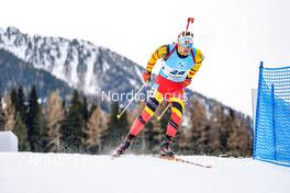 22.01.2022, Antholz, Italy (ITA): Florent Claude (BEL) - IBU World Cup Biathlon, mass men, Antholz (ITA). www.nordicfocus.com. © Thibaut/NordicFocus. Every downloaded picture is fee-liable.
