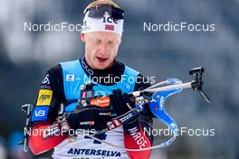 22.01.2022, Antholz, Italy (ITA): Johannes Thingnes Boe (NOR) - IBU World Cup Biathlon, mass men, Antholz (ITA). www.nordicfocus.com. © Thibaut/NordicFocus. Every downloaded picture is fee-liable.
