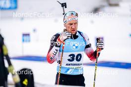 22.01.2022, Antholz, Italy (ITA): David Komatz (AUT) - IBU World Cup Biathlon, mass men, Antholz (ITA). www.nordicfocus.com. © Thibaut/NordicFocus. Every downloaded picture is fee-liable.