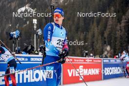 22.01.2022, Antholz, Italy (ITA): Niklas Hartweg (SUI) - IBU World Cup Biathlon, mass men, Antholz (ITA). www.nordicfocus.com. © Thibaut/NordicFocus. Every downloaded picture is fee-liable.