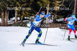 22.01.2022, Antholz, Italy (ITA): Anton Smolski (BLR) - IBU World Cup Biathlon, mass men, Antholz (ITA). www.nordicfocus.com. © Thibaut/NordicFocus. Every downloaded picture is fee-liable.
