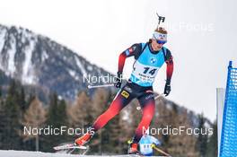 22.01.2022, Antholz, Italy (ITA): Sivert Guttorm Bakken (NOR) - IBU World Cup Biathlon, mass men, Antholz (ITA). www.nordicfocus.com. © Thibaut/NordicFocus. Every downloaded picture is fee-liable.