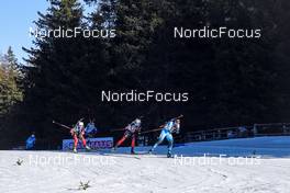 23.01.2022, Antholz, Italy (ITA): Anais Bescond (FRA), Tiril Eckhoff (NOR), (l-r) - IBU World Cup Biathlon, mass women, Antholz (ITA). www.nordicfocus.com. © Thibaut/NordicFocus. Every downloaded picture is fee-liable.