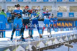 23.01.2022, Antholz, Italy (ITA): Julia Simon (FRA), Vanessa Voigt (GER), (l-r) - IBU World Cup Biathlon, mass women, Antholz (ITA). www.nordicfocus.com. © Thibaut/NordicFocus. Every downloaded picture is fee-liable.
