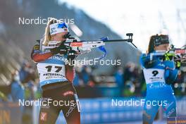 23.01.2022, Antholz, Italy (ITA): Tiril Eckhoff (NOR) - IBU World Cup Biathlon, mass women, Antholz (ITA). www.nordicfocus.com. © Thibaut/NordicFocus. Every downloaded picture is fee-liable.