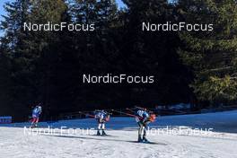 23.01.2022, Antholz, Italy (ITA): Vanessa Voigt (GER), Clare Egan (USA), Uliana Nigmatullina (RUS), (l-r) - IBU World Cup Biathlon, mass women, Antholz (ITA). www.nordicfocus.com. © Thibaut/NordicFocus. Every downloaded picture is fee-liable.