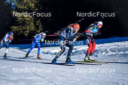 23.01.2022, Antholz, Italy (ITA): Ida Lien (NOR), Franziska Hildebrand (GER), (l-r) - IBU World Cup Biathlon, mass women, Antholz (ITA). www.nordicfocus.com. © Thibaut/NordicFocus. Every downloaded picture is fee-liable.