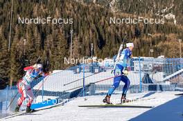 23.01.2022, Antholz, Italy (ITA): Alina Stremous (MDA), Anna Maka (POL), (l-r) - IBU World Cup Biathlon, mass women, Antholz (ITA). www.nordicfocus.com. © Thibaut/NordicFocus. Every downloaded picture is fee-liable.