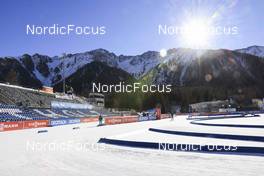 23.01.2022, Antholz, Italy (ITA): Event Feature: Overview over the biathlon stadium - IBU World Cup Biathlon, relay men, Antholz (ITA). www.nordicfocus.com. © Manzoni/NordicFocus. Every downloaded picture is fee-liable.